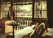 James Tissot A Passing Storm oil